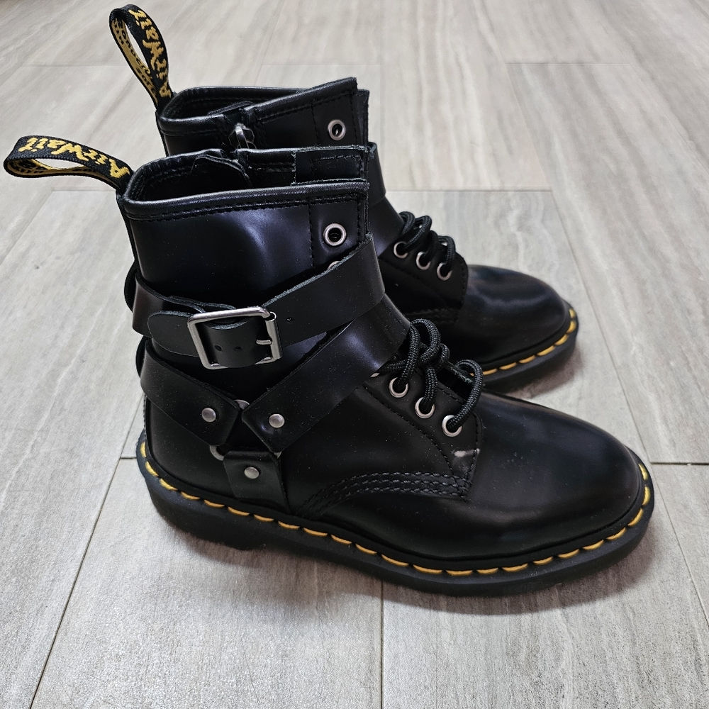 Dr Marten Cristofor Lace Up Buckle Boots